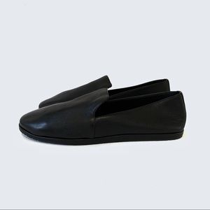Aerosoles Black Leather Hempstead Flat Loafer Tavi Size 12 NWOB